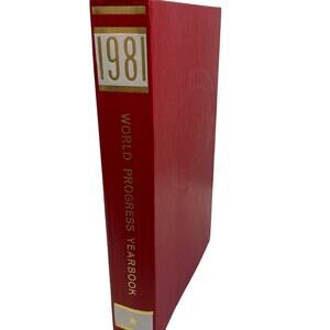 Vintage 1981 World Progress Yearbook Binder Spring Winter Summer Fall Collection